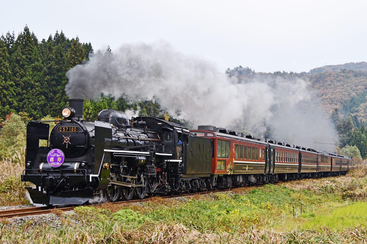 アマレット】～鉄道写真～JR東日本・SLばんえつ物語～Ｃ５７形蒸気機関車